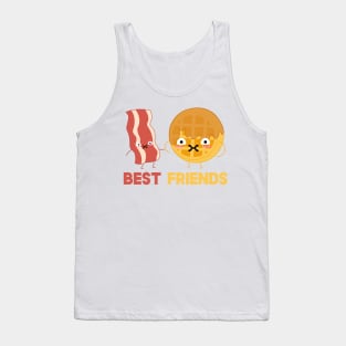 Bacon and Waffles Best Friends Matching Couple Tank Top